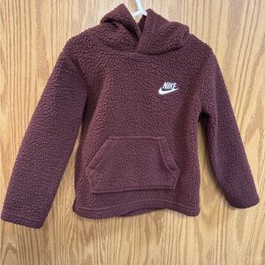 Nike Kids 2T Burgundy Sherpa Hoodie
